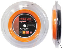 Ashaway Badmintonsaite Rogue Duo Hybrid 0.68/0.61 schwarz/orange 200 Rolle