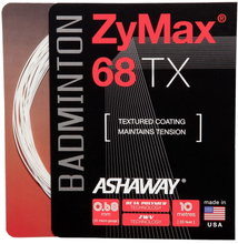 Ashaway Badmintonsaite Zymax 68 TX weiss 10m Set