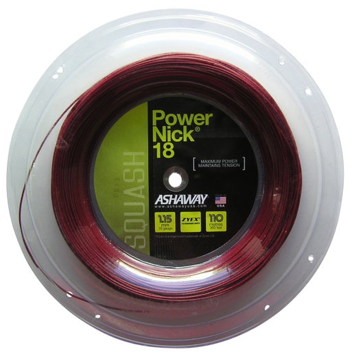 Ashaway Squashsaite Powernick 18 rot 110m Rolle