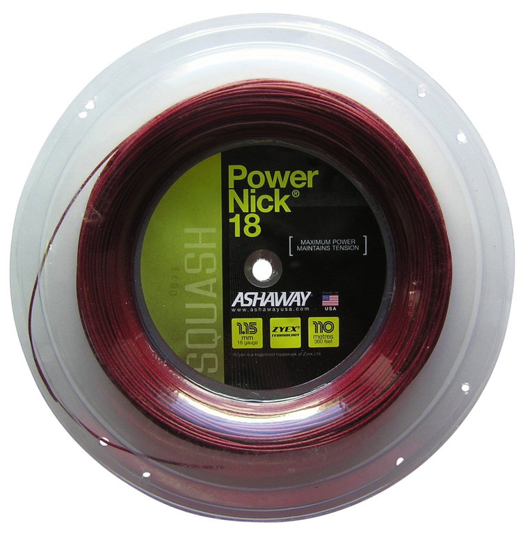 Ashaway Squashsaite Powernick 18 rot 110m Rolle