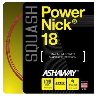Ashaway Squash String Powernick 18 red 9m Set