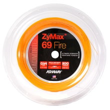 Ashaway Badmintonsaite Zymax 69 Fire (Kontrolle+Grip) orange 200m Rolle
