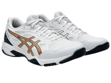 Asics Indoor Court Shoes Gel Rocket 11 (multifunctional/Stability) 2024 white/black/gold men's