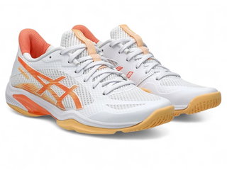 Asics Indoorschuhe Blade FF 2 (Squash+Badminton) weiss/orange Damen