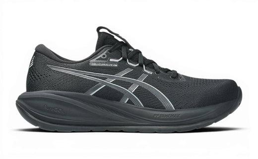 Asics Laufschuhe Gel Cumulus 28 (Dämpfung) schwarz/grau Herren