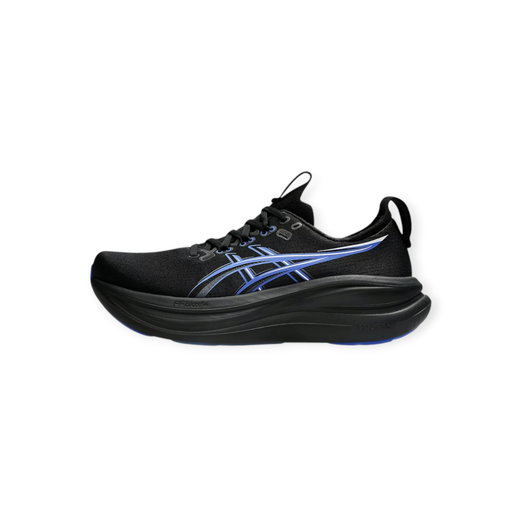Asics Laufschuhe Gel Nimbus 28 (Dämpfung) schwarz/neonblau Herren