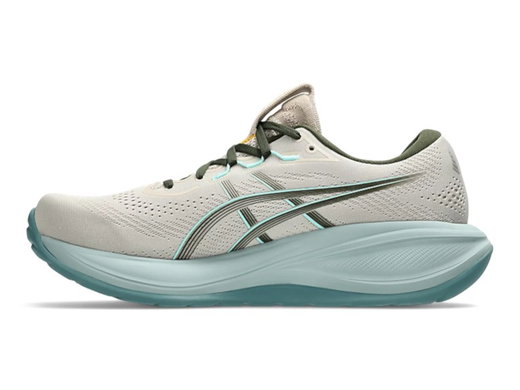 Asics buty biegowe Gel Cumulus 28 (amortyzacja) szare/khaki zielone męskie