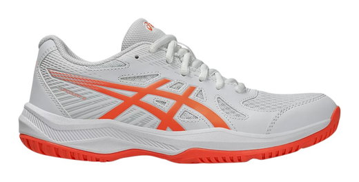 Asics Hallen-Indoorschuhe Upcourt 6 weiss/coral Damen
