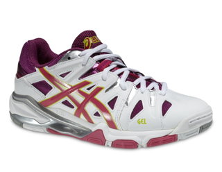 Asics Gel Sensei 5 białe buty do siatkówki damskie