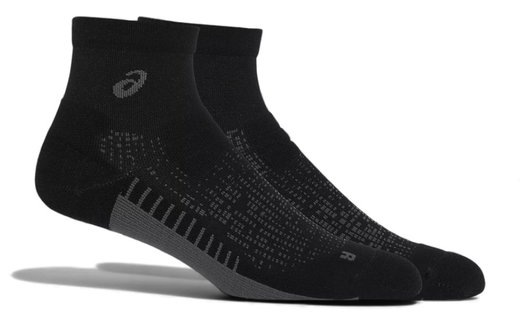Asics Laufsocke Performance Run Quarter schwarz/grau - 1 Paar