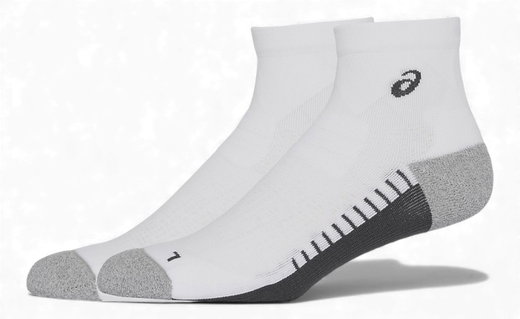 Asics Laufsocke Performance Run Quarter weiss/grau - 1 Paar