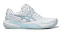 Asics Tennisschuhe Gel Challenger 15 Clay/Sandplatz (Dämpfung) weiss/hellblau Damen