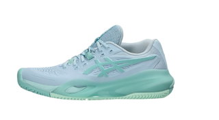 Asics Tennisschuhe Gel Resolution X Clay/Sandplatz (Stabilität) hellblau/mint Damen