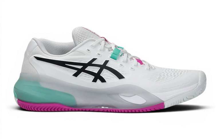 Asics Tennisschuhe Gel Resolution X Clay/Sandplatz (Stabilität) 2026 weiss/mint/purple Herren