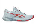 Asics Tennisschuhe Solution Speed FF 4 Clay/Sandplatz hellblau/rot Damen