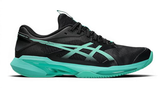 Asics Tennisschuhe Solution Speed FF 4 Clay/Sandplatz/Leichtigkeit schwarz/grün Herren