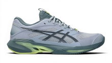 Asics buty tenisowe Solution Speed FF 4 na nawierzchnię ceglaną/piaskową/lekkość szaro-niebieskie męskie