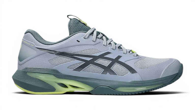 Asics Tennisschuhe Solution Speed FF 4 Clay/Sandplatz/Leichtigkeit graublau Herren