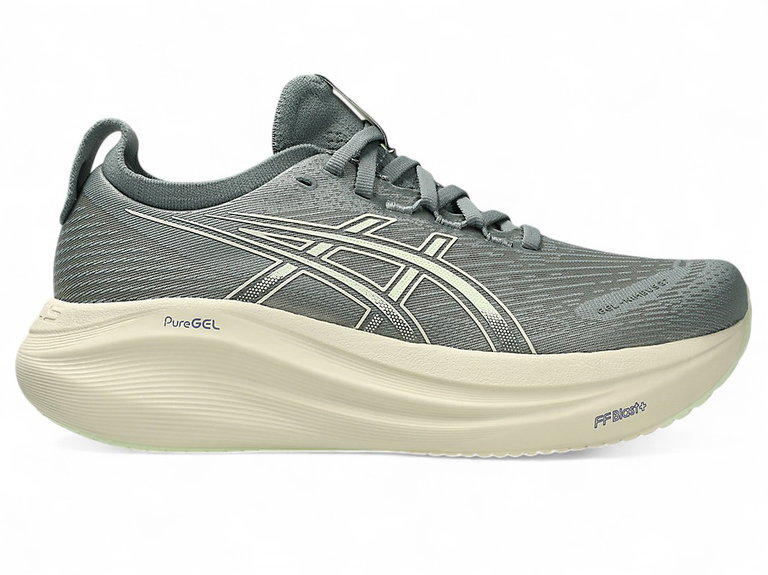 Asics Laufschuhe Gel Nimbus 27 (Dämpfung) blaugrau Damen