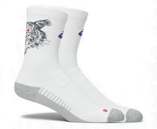 Asics Laufsocke Performance Run Crew (schnelltrocknend) weiss/grau - 1 Paar