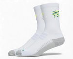Asics Laufsocke Performance Run Crew (schnelltrocknend) weiss/grau/limone - 1 Paar