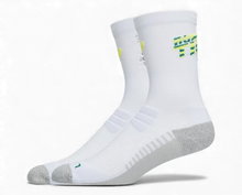 Asics Laufsocke Performance Run Crew (schnelltrocknend) weiss/grau/limone - 1 Paar