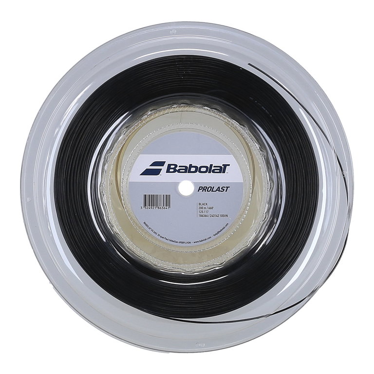 Babolat Tennissaite Pro Last schwarz 200 Meter Rolle