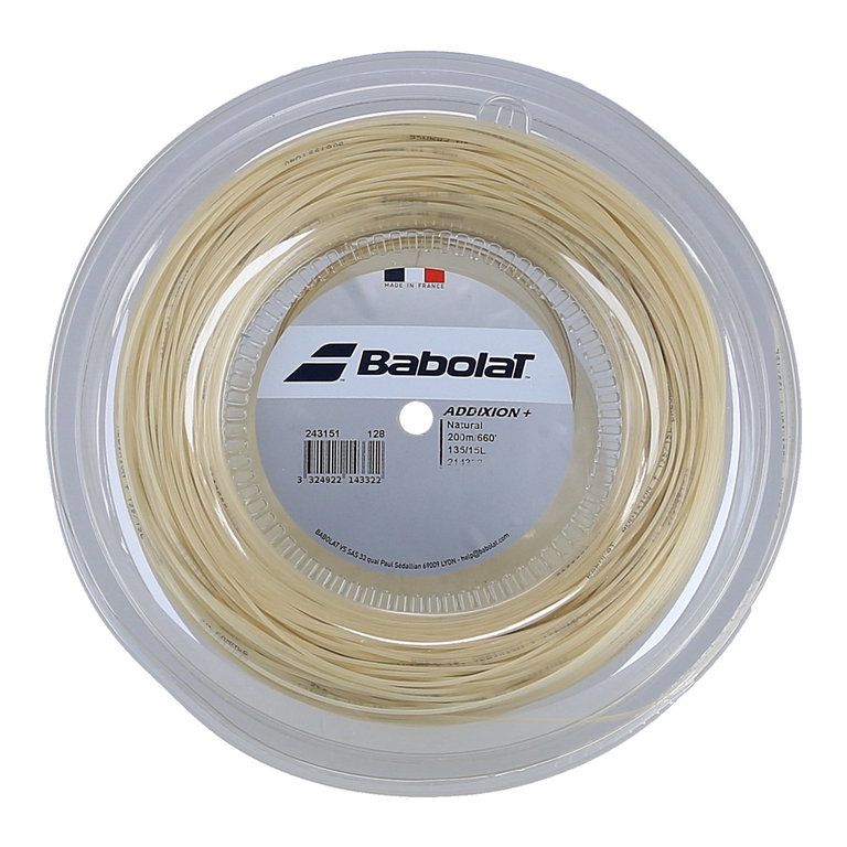 Babolat Tennissaite Addixion+ (Touch+Armschonng) natur 200m Rolle