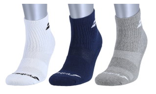 Babolat Sportsocken Crew Classic weiss/blau/grau Kinder - 3 Paar