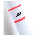 Babolat Schweissband Logo Handgelenk weiss/rot - 2 Stück