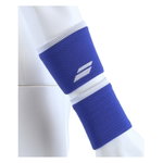 Babolat Schweissband Jumbo Logo Handgelenk blau/weiss - 2 Stück