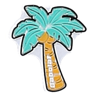 Babolat Schwingungsdämpfer Loony Damp Palme weiss/mint - 1 Stück