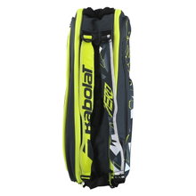 Torba na rakiety tenisowe Babolat Pure Aero (torba na rakiety, 2 główne komory) szara/żółta/biała 6 sztuk