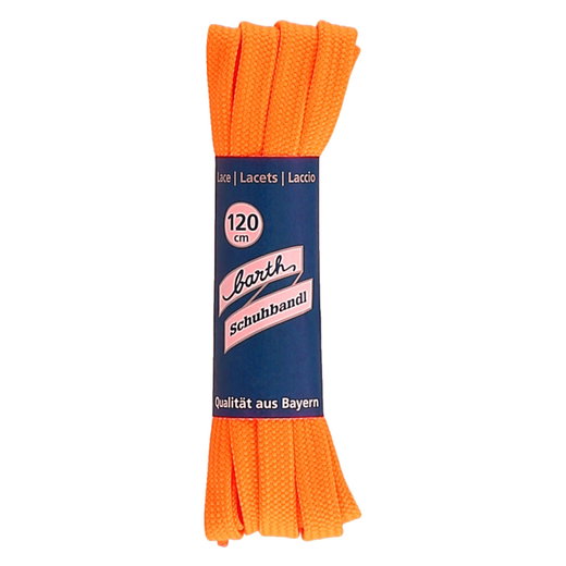 Barth Schnürsenkel/Schauhbandl modisch neonorange 120cm - 1 Paar
