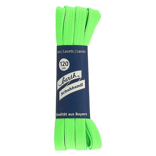 Barth Schnürsenkel/Schauhbandl modisch neongrün 120cm - 1 Paar