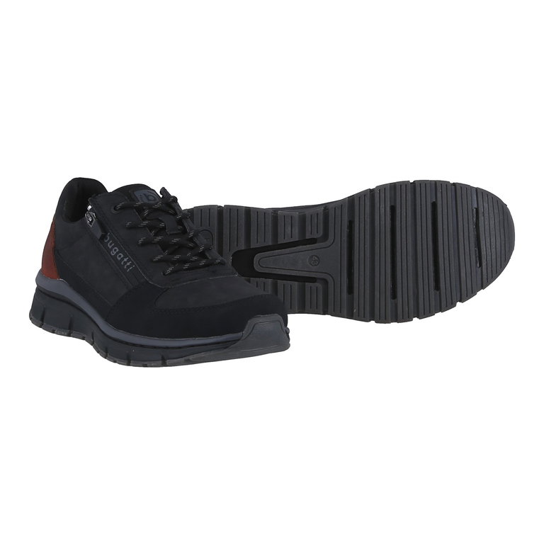 Bugatti Sneaker AOS 2025 (Schriftzug,Reissverschluss) schwarz Herren