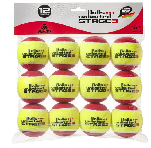 Balls Unlimited Stage 3 Methodikbälle gelb/rot - 12er Beutel