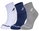 Babolat Sportsocken Ankle Quarter Classic weiss/dunkelblau/grau - 3 Paar