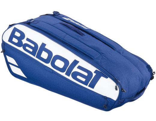 Babolat Tennis-Racketbag Court L (Schlägertasche, 2 Hauptfächer) 2025 blau/weiss 9er