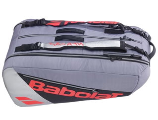 Babolat Tennis-Racketbag Pure Strike (Schlägertasche, 3 Hauptfächer, Schuhfach) 2025 carbongrau 9er
