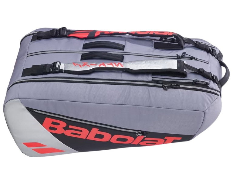 Babolat Tennis-Racketbag Pure Strike (Schlägertasche, 3 Hauptfächer, Schuhfach) 2025 carbongrau 9er
