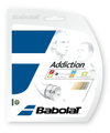 Besaitung mit Tennissaite Babolat Addiction (Touch+Armschonng) natur