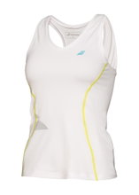 Babolat Tennis Tank Match Core Crop #16 white Women
