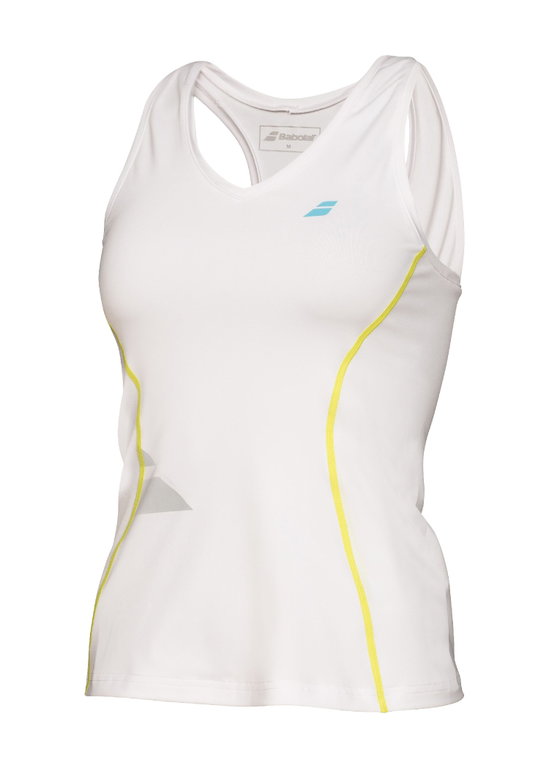 Babolat Tennis-Tank Match Core Crop #16 weiss Damen