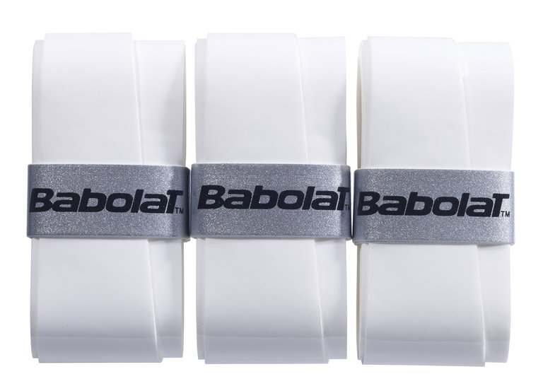 Babolat Overgrip Pro Tour 2.0 (Komfort) 0.6mm weiss 12er Clip-Beutel