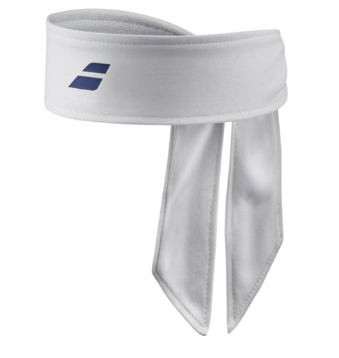 Babolat Stirnband Tie Headband weiss - 1 Stück