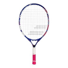 Babolat Kinder-Tennisschläger B Fly 21in (4-7 Jahre) blau/rosa/weiss - besaitet -