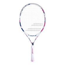 Babolat Kinder-Tennisschläger B Fly 23in (7-10 Jahre) weiss/rosa/blau - besaitet -