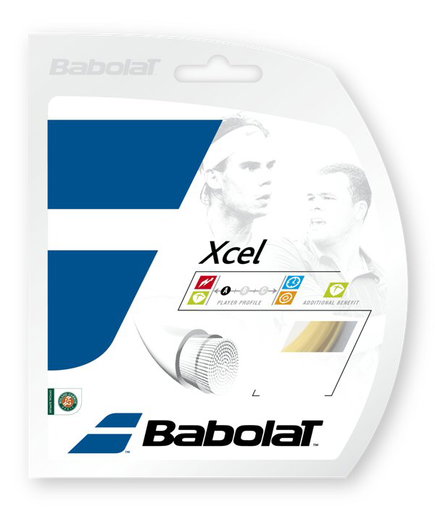 Besaitung mit Tennissaite Babolat XCel natur