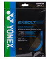 Besaitung mit Badmintonsaite Yonex Exbolt 65 blau